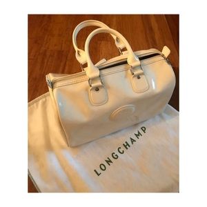 Longchamp satchel white bag